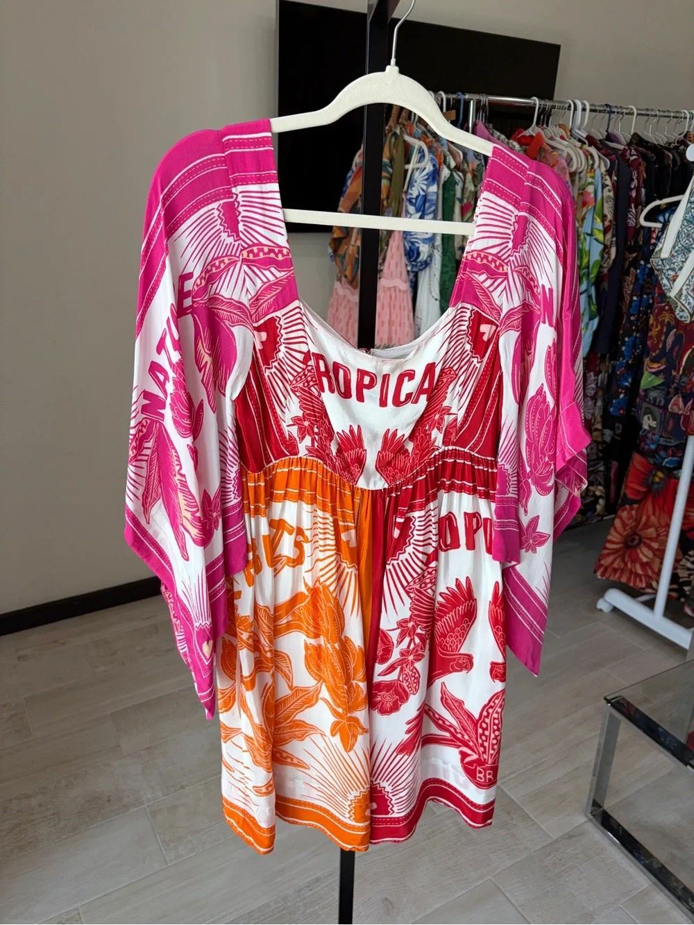 Farm Rio: Tropical dream mini dress - Picture 9 of 13